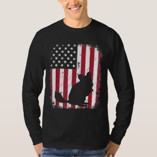 Dierenvriend Amerikaanse vlag op 4 juli chi T-shirt