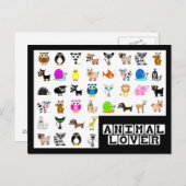 Dierenvriend Briefkaart (Voorkant / Achterkant)