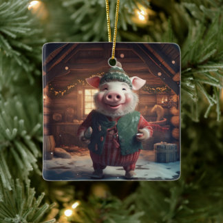 Dierenvriend cadeau, Boerderij liefhebber cadeau,  Keramisch Ornament