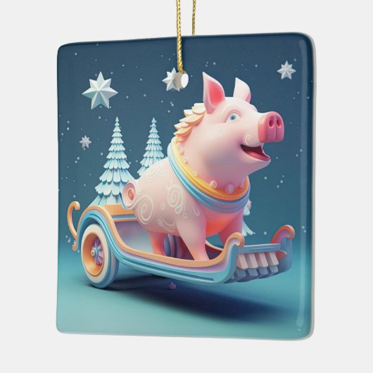 Dierenvriend cadeau, Boerderij liefhebber cadeau, Keramisch Ornament (Links)