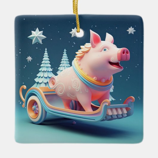 Dierenvriend cadeau, Boerderij liefhebber cadeau, Keramisch Ornament (Voorkant)