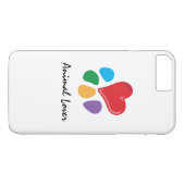 Dierenvriend_Heart-Paw_Love Uw Geesten! Case-Mate iPhone Case (Achterkant (Horizontaal))