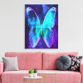Dierenvriend met butterfly-lade | Botervliegenlief Canvas Afdruk (Insitu (Woonkamer))
