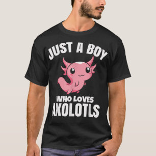 Dierenvriend Salamander Alleen Een Jongen Die Van T-shirt