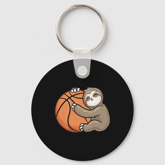 Dierenvriend Sportsport van Slotbasketbalspeler Sleutelhanger (Voorkant)