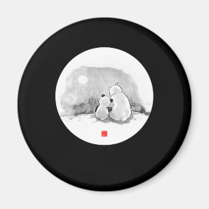 Dierenvriend van Cute Panda en Polar Beer Magneet