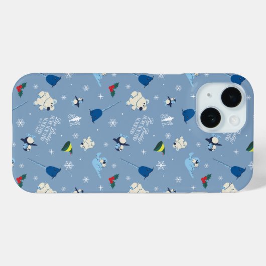 Dierenvrienden "Bye Buddy" Winterpatroon Case-Mate iPhone Case (Achterkant (horizontaal))