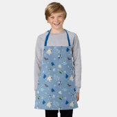 Dierenvrienden "Bye Buddy" Winterpatroon Schort (Gedragen)