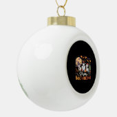 Dierenvrienden-eigenaars Happy Hallothanksmas Esse Keramische Bal Ornament (Links)