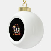 Dierenvrienden-eigenaars Happy Hallothanksmas Esse Keramische Bal Ornament (Rechts)