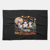 Dierenvrienden-eigenaars Happy Hallothanksmas Esse Theedoek (Horizontaal)