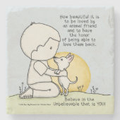 Dierenvrienden Stenen Onderzetter (Voorkant)