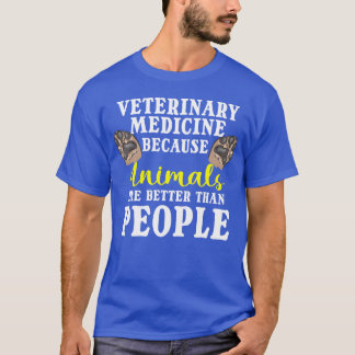 Diergeneeskunde Omdat Dieren Een Betere familie Zi T-shirt