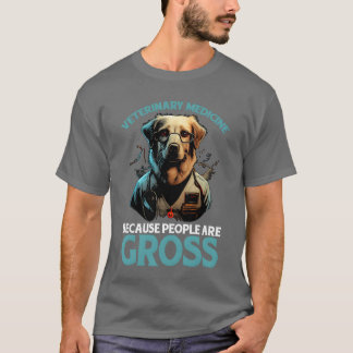 Diergeneeskunde Omdat Mensen Walgelijk Zijn meisje T-shirt