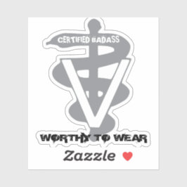 Diergeneeskundige Gecertificeerde badpas - Draag Sticker