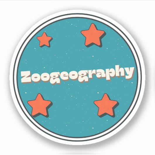 Diergeografie Sticker (Voorkant)