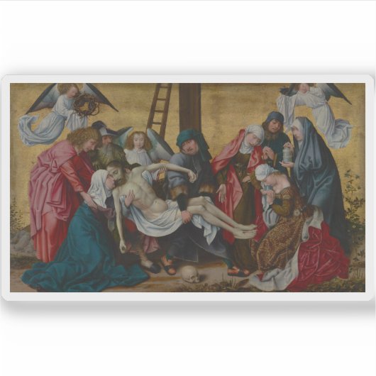 Dieric Bouts - De afzetting Sticker (Voorkant)