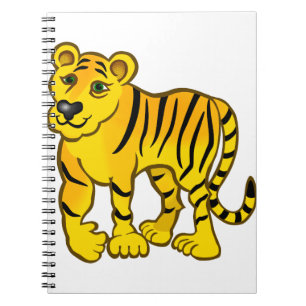 Dierkattenkattenleukjes Oerwoud Stripes Tiger Wild Notitieboek