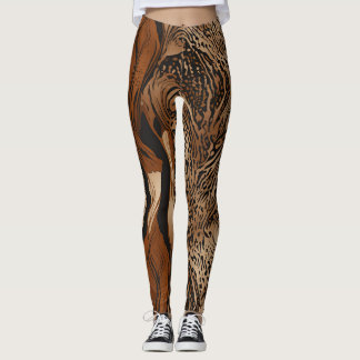 Dierlijk Abstract patroonontwerp 4 Leggings