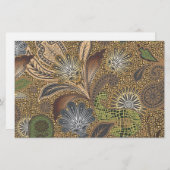 Dierlijk afdrukpatroon briefpapier (Voorkant / Achterkant)