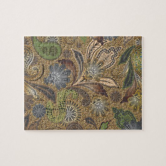 Dierlijk afdrukpatroon legpuzzel (Horizontaal)