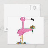 Dierlijk alfabet Flamingo Briefkaart (Voorkant / Achterkant)