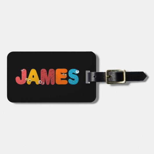 dierlijk alfabet James Bagagelabel (Voorkant horizontaal)