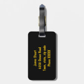 dierlijk alfabet James Bagagelabel (Achterkant verticaal)