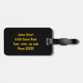 dierlijk alfabet James Bagagelabel (Achterkant horizontaal)