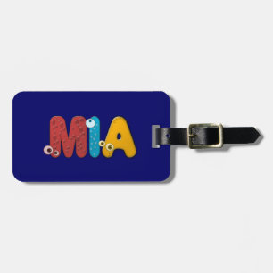 dierlijk alfabet Mia Bagagelabel