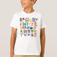Dierlijk alfabet T Shirt