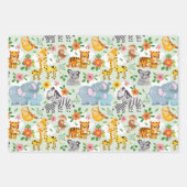 Dierlijk Baby shower Inpakpapier Vel (Voorkant 3)