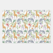 Dierlijk Baby shower Inpakpapier Vel (Voorkant 2)