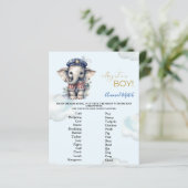 Dierlijk Baby shower spel (Staand voorkant)