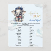 Dierlijk Baby shower spel (Voorkant)