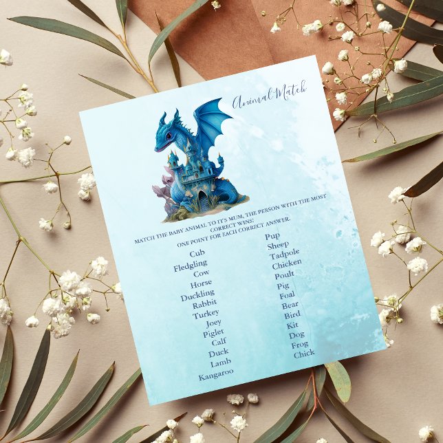 Dierlijk Baby shower spel (Creator heeft geüpload)