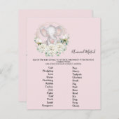 Dierlijk Baby shower spel (Voorkant / Achterkant)