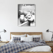 Dierlijk Boerderij - Squealer Canvas Afdruk (Insitu (Slaapkamer))