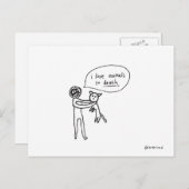 dierlijk briefkaart (Voorkant / Achterkant)