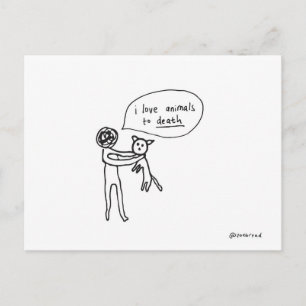 dierlijk briefkaart