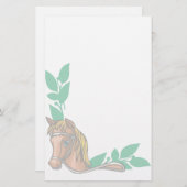 Dierlijk Briefpapier Pet Lovers Horse Briefpapier (Voorkant / Achterkant)