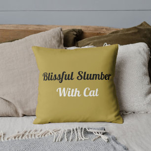 Dierlijk huisdier kat grappig citaat gepersonalise kussen