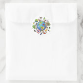 Dierlijk Koninkrijk Ronde Sticker (Tas)