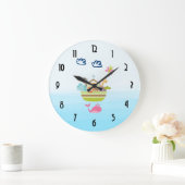 Dierlijk kruk met een vlinder en walvis grote klok (Huis)