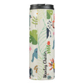 Dierlijk Oerwoud pastelblad gepersonaliseerd patro Thermosbeker (Achterkant)