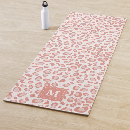 Dierlijk printpatroon Roze leopard Monogram Yogamat (In situ)