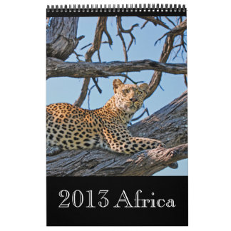 Dierlijk wild Afrika 2013 (ELK JAAR) Kalender