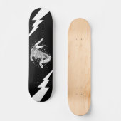 Dierlijk wit silhouet - krokodil skateboard (Voorkant)