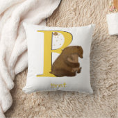 Dierlijke ABC B is bestemd voor het beer kussen (Deken)