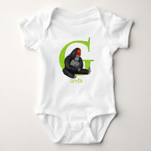 Dierlijke ABC G is bestemd voor gorilla-baby-licha Romper